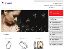 Tablet Screenshot of maximjewellery.co.uk